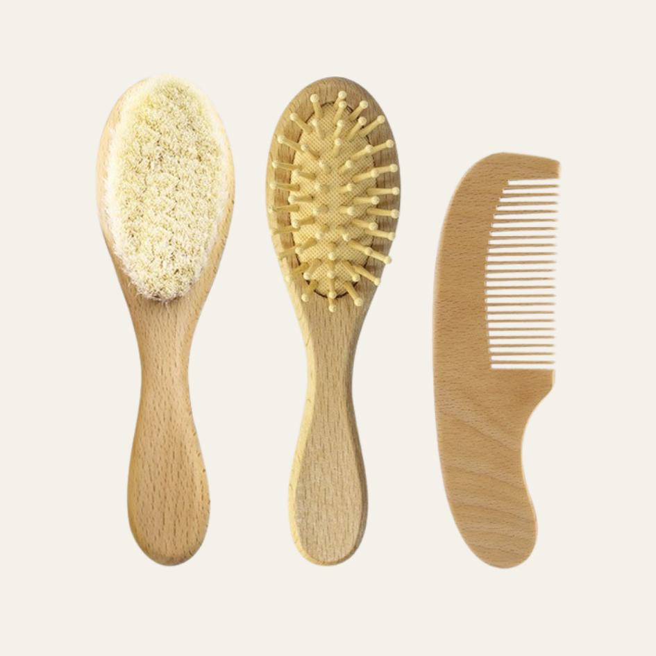 Natural Goat's Wool Baby Brush